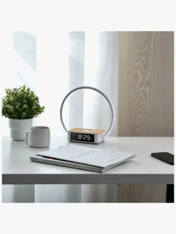 Interiør|Lippa Natlampe med Vækkeur, Hvid