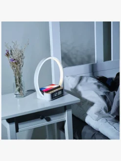 Interiør|Lippa Natlampe med Vækkeur, Hvid