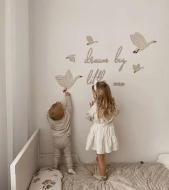 Børn Liswycina Interiør-lis wycina Dream Big Little One 2 Vægdekoration Gæs
