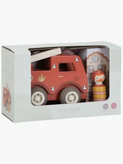LittleDutch Legetøjsbiler & -Fartøjer-Little Dutch Brandbil med Figur