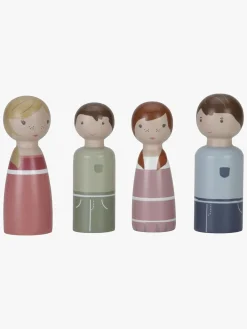 Dukker & Bamser|LittleDutch Little Dutch Dukkesæt til Dukkehus, Familien Rosa