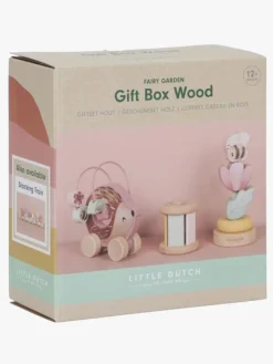 Dåbsgaver|Legetøj Til Børn På 0-10 År|LittleDutch Little Dutch Fairy Garden Gavesæt Træ Lyserød