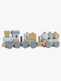 Legetøj Til Børn På 0-10 År|Babylegetøj|LittleDutch Little Dutch Forest Friends Klodstog Blå/Flerfarvet