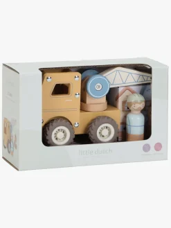 Legetøjsbiler & -Fartøjer|LittleDutch Little Dutch Kranvogn med Figur Gul
