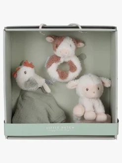 Dåbsgaver|LittleDutch Little Dutch Little Farm Gavesæt Grøn/Hvid