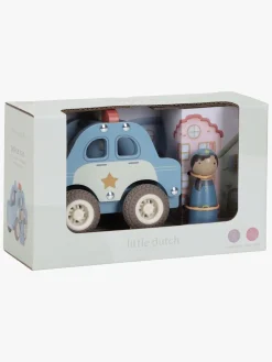 Legetøjsbiler & -Fartøjer|LittleDutch Little Dutch Politibil med Figur Blå