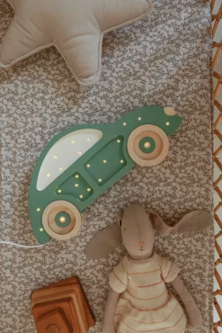 Børn LittleLights Lamper & Belysning-Little Lights Lampe Bil, Olive Leaf