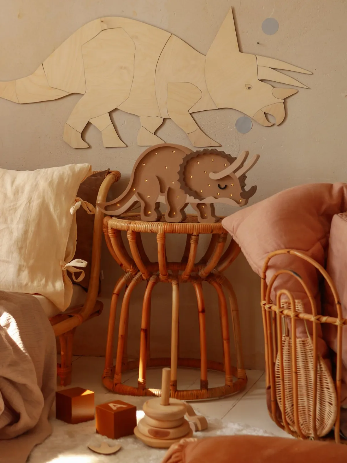 Børn LittleLights Lamper & Belysning-Little Lights Lampe Dino, Paleo Sand