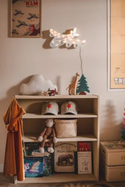 Lamper & Belysning|LittleLights Little Lights Lampe Flyvemaskine, Lysegrå