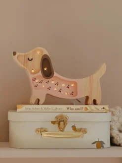 Lamper & Belysning|LittleLights Little Lights Lampe Hundehvalp, Pink