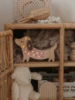 Lamper & Belysning|LittleLights Little Lights Lampe Hundehvalp, Pink