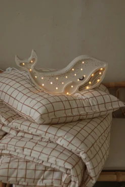 Lamper & Belysning|LittleLights Little Lights Lampe Hval, Albino White Beige