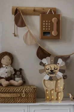 Lamper & Belysning|LittleLights Little Lights Lampe Løve, Cappuccino