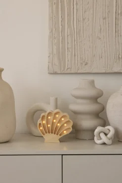 Børn LittleLights Lamper & Belysning-Little Lights Lampe Muslingeskal, Coastal Wood
