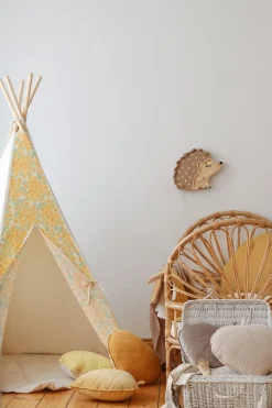 Lamper & Belysning|LittleLights Little Lights Lampe Pindsvin, Træ/Cappucino Brun