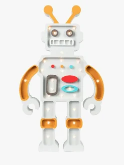 Børn LittleLights Lamper & Belysning-Little Lights Lampe Robot, Metallic Grå