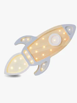 Lamper & Belysning|LittleLights Little Lights Lampe Rumraket, Grey Wood