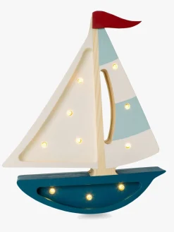 Lamper & Belysning|LittleLights Little Lights Lampe Sejlbåd, Blågrøn