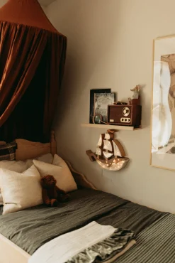 Lamper & Belysning|LittleLights Little Lights Lampe Skib, Pirate Brown Brun