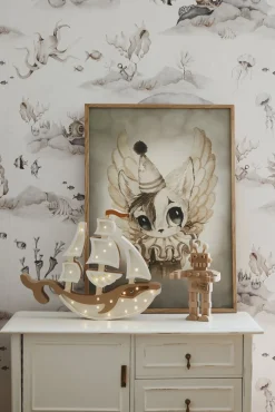 Lamper & Belysning|LittleLights Little Lights Lampe Skib, Pirate Brown Brun