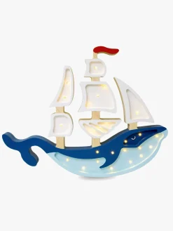 Lamper & Belysning|LittleLights Little Lights Lampe Skib, Navy Blå