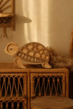 Børn LittleLights Lamper & Belysning-Little Lights Lampe Skildpadde, Sand Dune