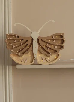 Lamper & Belysning|LittleLights Little Lights Lampe Sommerfugl, Brun