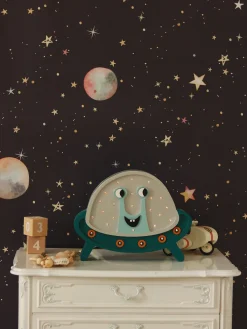 Børn LittleLights Lamper & Belysning-Little Lights Lampe UFO, Sølvfarvet