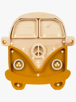 Lamper & Belysning|LittleLights Little Lights Lampe Van, Sennepsgul/Træ