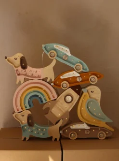 Lamper & Belysning|LittleLights Little Lights Mini Lampe Hundehvalp, Pink Lyserød