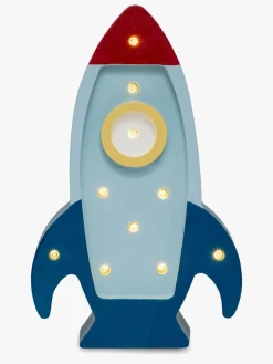 Lamper & Belysning|LittleLights Little Lights Mini Lampe Rumraket, Blå Blå