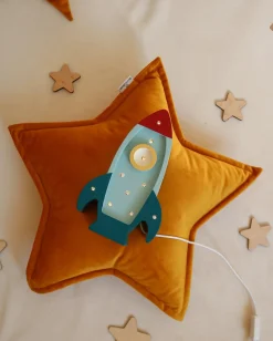 Lamper & Belysning|LittleLights Little Lights Mini Lampe Rumraket, Blå Blå