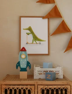 Lamper & Belysning|LittleLights Little Lights Mini Lampe Rumraket, Blå Blå