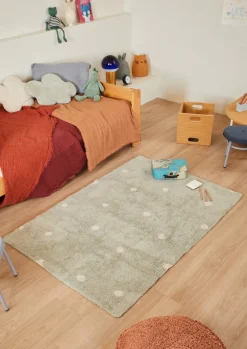 Børn LorenaCanals Interiør-Lorena Canals Gulvpude Skyer, Salvieblå