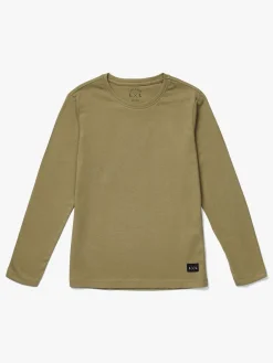 Børn LucaLola Overdele-Luca & Lola Abel Langærmet T-Shirt 2-pak, Grey Melange/Brown