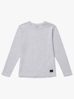 Børn LucaLola Overdele-Luca & Lola Abel Langærmet T-Shirt 2-pak, Grey Melange/Brown