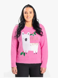 Overdele|LucaLola Luca & Lola Dame Trøje Lalalama Gift, Pink