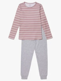 Nattøj|LucaLola Luca & Lola Emma Pyjamas, Pink Stripes Lyserød/Grå