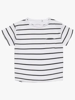 Overdele|LucaLola Luca & Lola Ettore T-Shirt 2-pack, White/Stripes Hvid