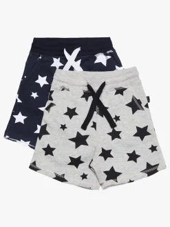 Børn LucaLola Underdele-Luca & Lola Fabriano Shorts 2-pak, Night Sky/Grey Melange