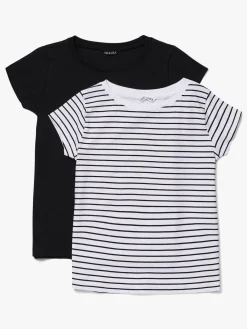 Børn LucaLola Overdele-Luca & Lola Fanny Top 2-pak, Black/Stripes
