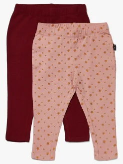 Børn LucaLola Underdele-Luca & Lola Linda Leggings 2-pak, Pink/Wine