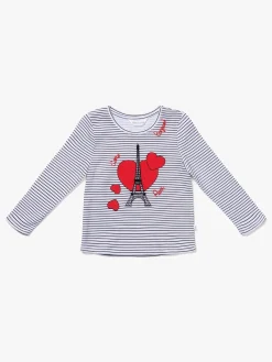 Børn LucaLola Overdele-Luca & Lola Margherita Top, White/Black Stripes