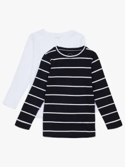 Overdele|LucaLola Luca & Lola Nario Langærmet T-shirt 2-pak, Black Stripes