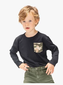 Børn LucaLola Overdele-Luca & Lola Piero Langærmet T-Shirt, Black