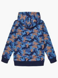 Børn LucaLola Overdele-Luca & Lola Rafaele Hoodie, Blue Camouflage