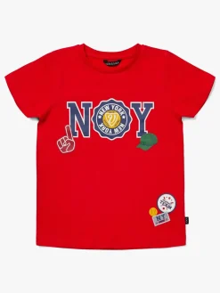 Overdele|LucaLola Luca & Lola San Marino T-Shirt 2-pak, Red/Army Green Grøn/Rød