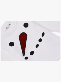 Overdele|LucaLola Luca & Lola Top Baby Snowman, White