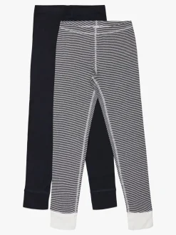 Børn LucaLola Undertøj-Luca & Lola Toto Lange Underbukser 2-pak, Black/Stripes