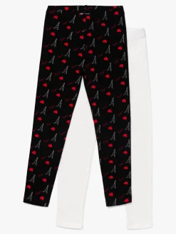 Underdele|LucaLola Luca & Lola Venetia Lange Lange Leggings 2-pak, Black/Red